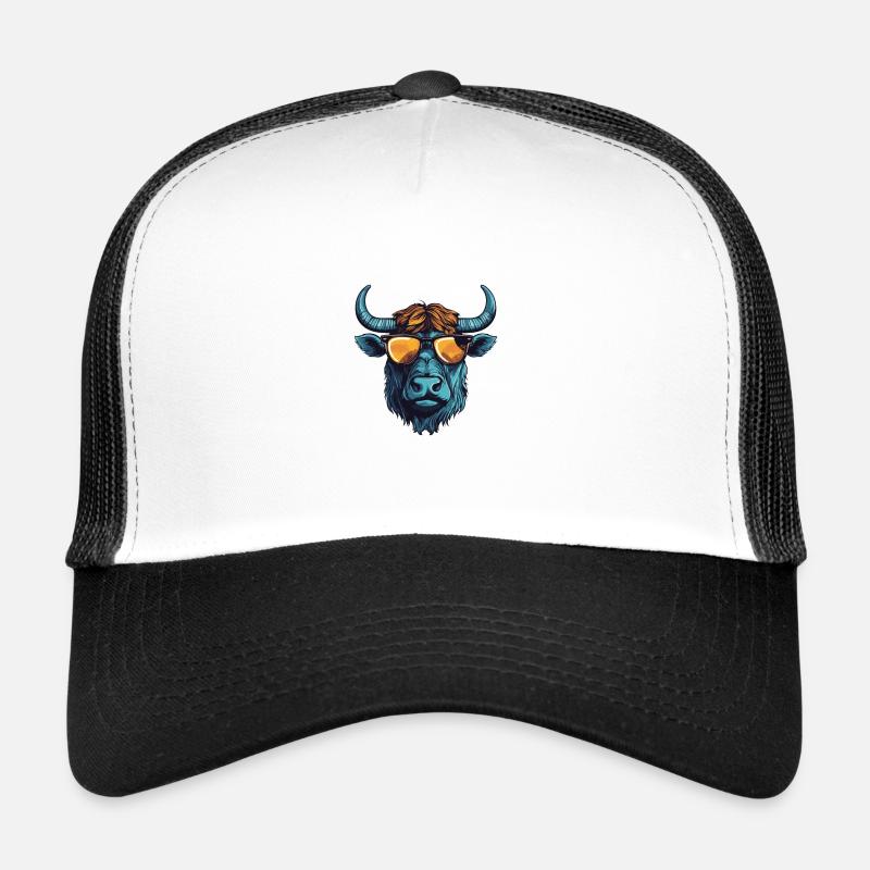 Bull Hipster Cool Party Taurus Trucker Cap