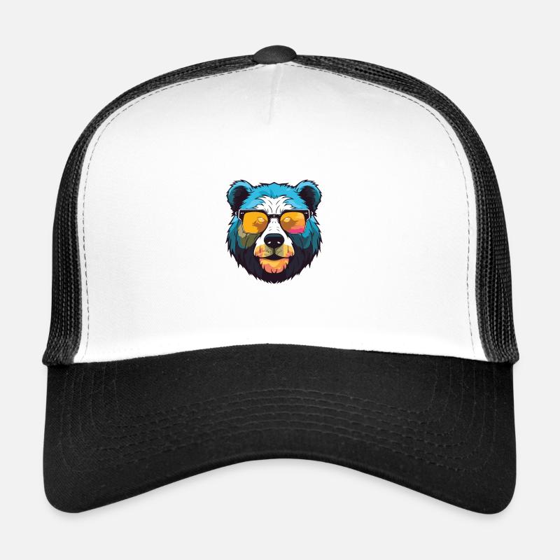 Polar Bear Hipster Cool Party Polar Bear Trucker Cap