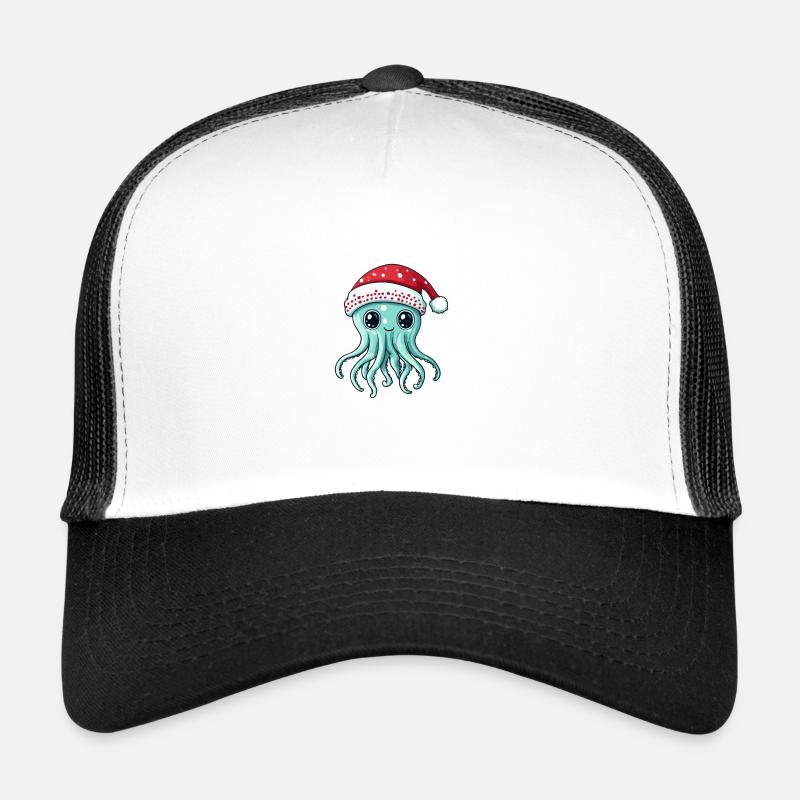 Qualle Weihnachten Comic Trucker Cap