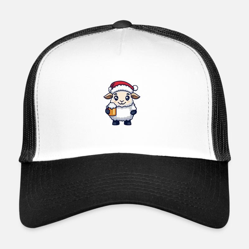 Sheep Beer Xmas Christmas Trucker Cap
