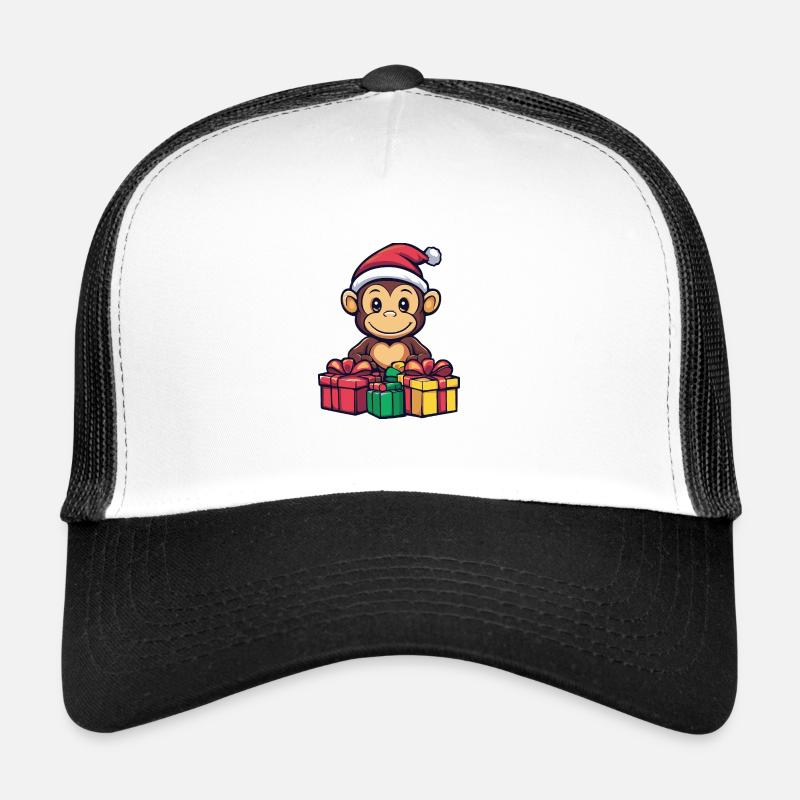 Affe Weihnachten Geschenke Trucker Cap