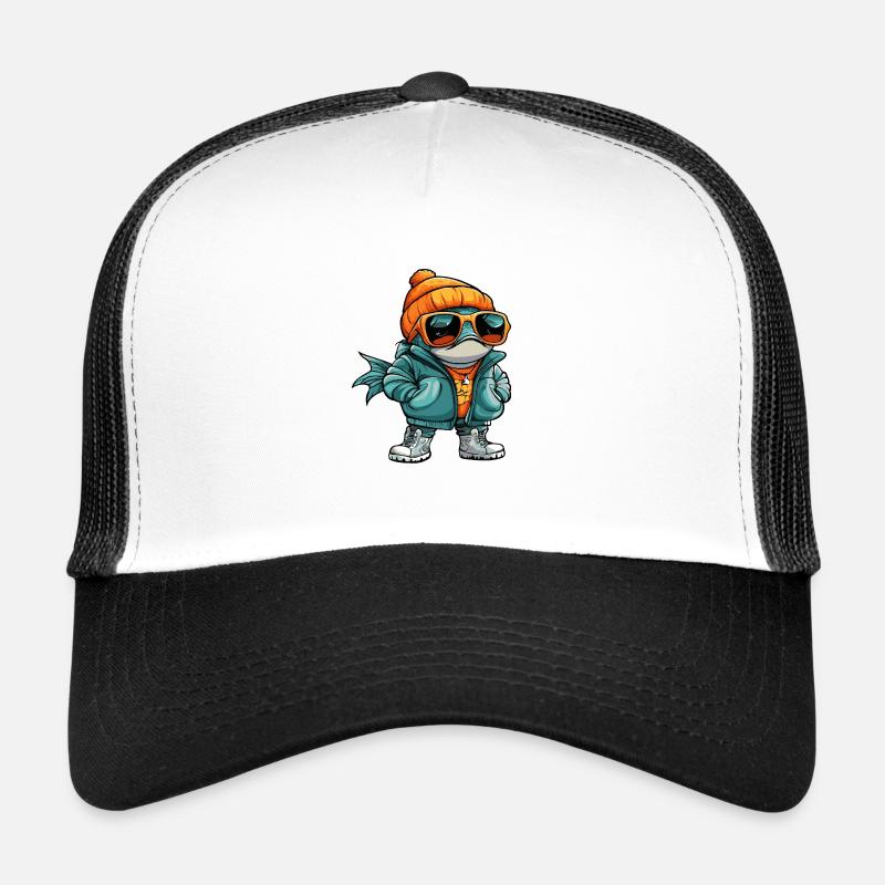 Piranha Poisson Bande dessinée cool Casquette trucker 