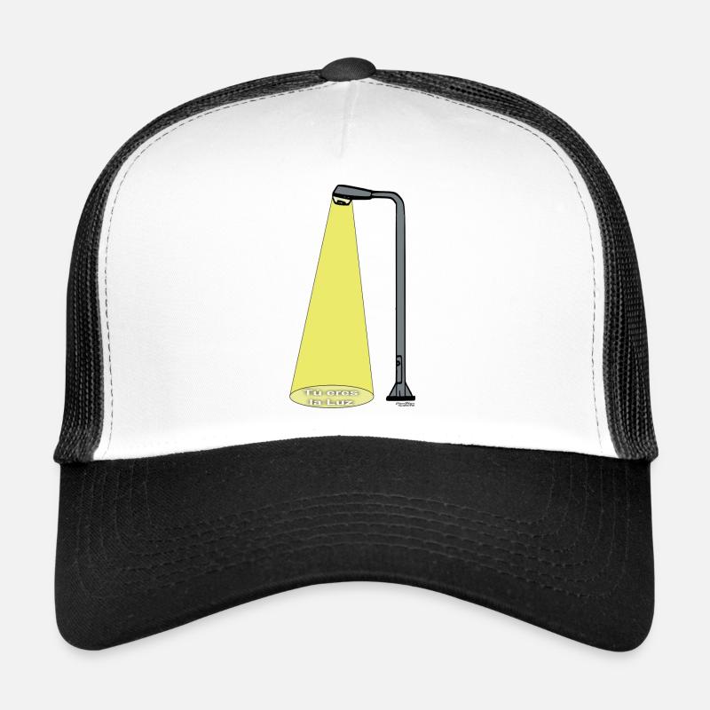 lampadaire - Casquette trucker  - blanc/noir