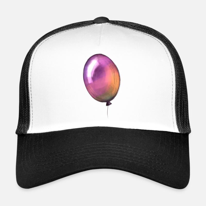 Ein bunter Luftballon - Trucker Cap - Weiß/Schwarz