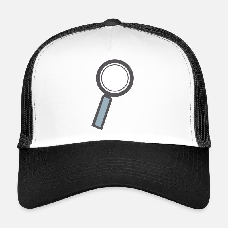 Lupe - Trucker Cap - Weiß/Schwarz