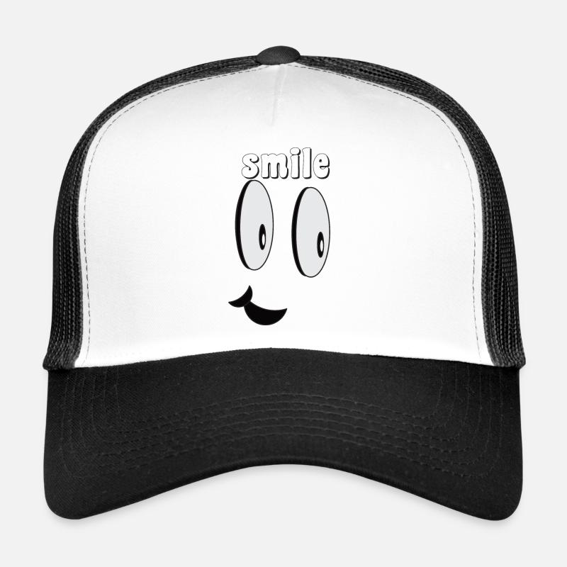 smile smile smile - Trucker Cap - white/black
