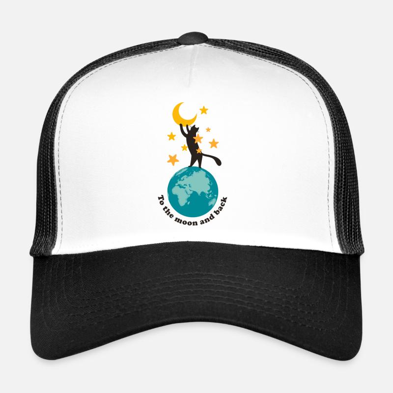 To the moon and back Trucker Cap