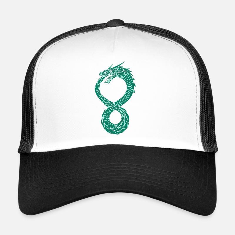 Grüner unendlicher Drache Trucker Cap