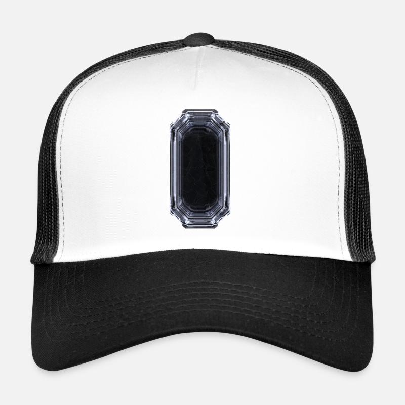 Mysterious Crystal - Black & White Trucker Cap