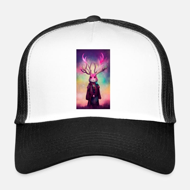 Le lapin-cerf mage Casquette trucker 