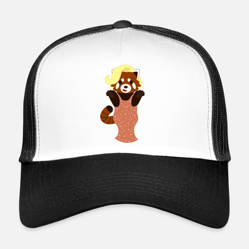 Red panda dressed as Marilyn Monroe Trucker Cap