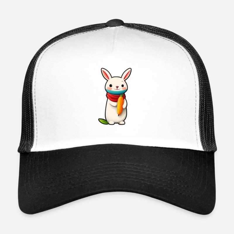 Lapin mignon avec carotte kawaii AnimeStyle Casquette trucker