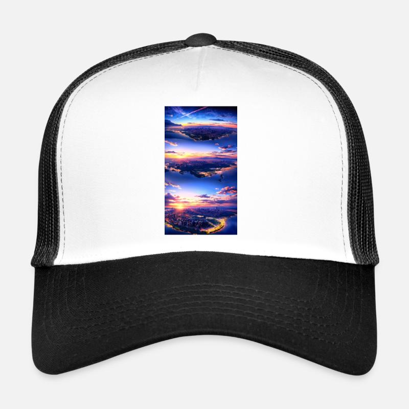 Landscape with 4 Areas, Generative AI Trucker Cap