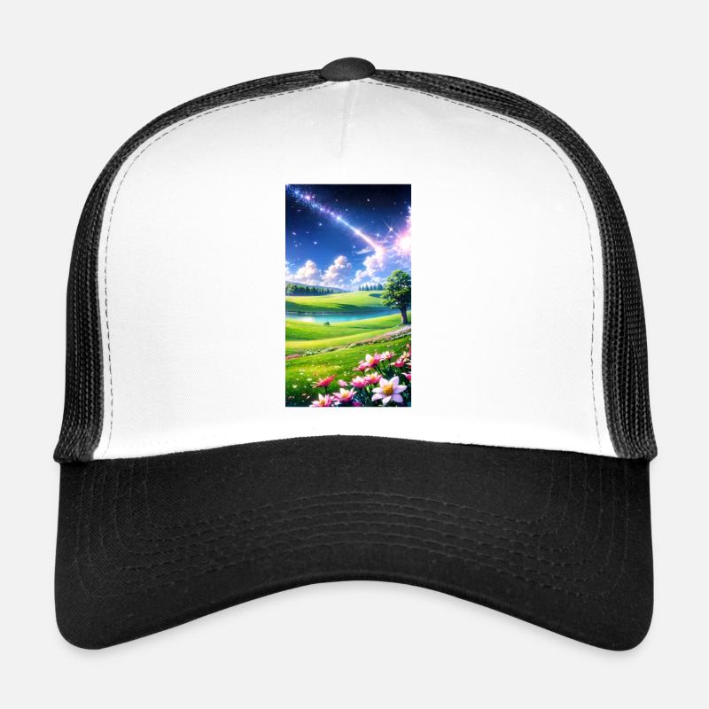Landscape with 4 Areas, Generative AI Trucker Cap