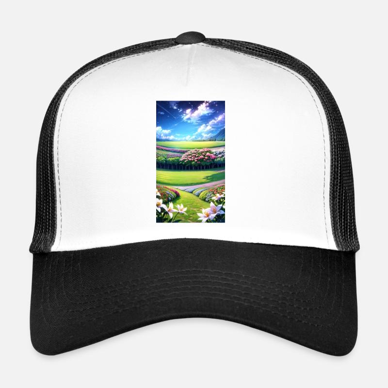 Landscape with 4 Areas, Generative AI Trucker Cap