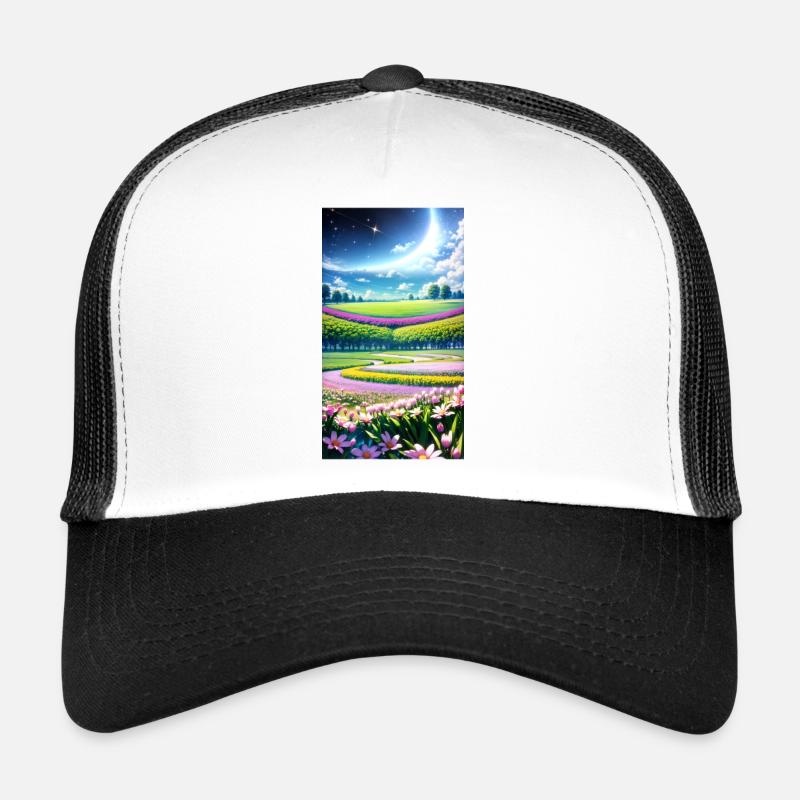 Landscape with 4 Areas, Generative AI Trucker Cap