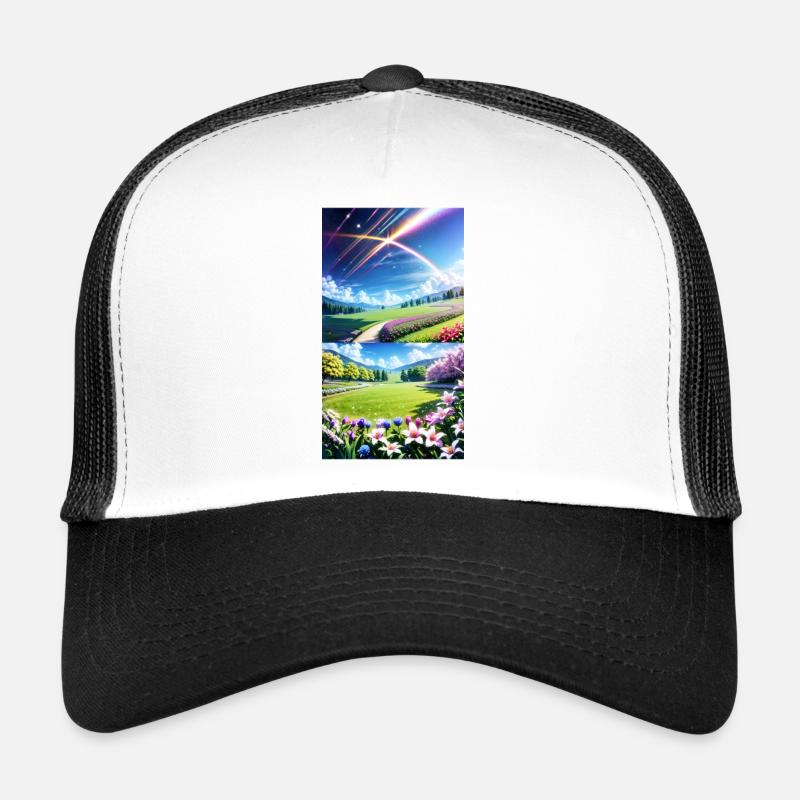 Landscape with 4 Areas, Generative AI Trucker Cap