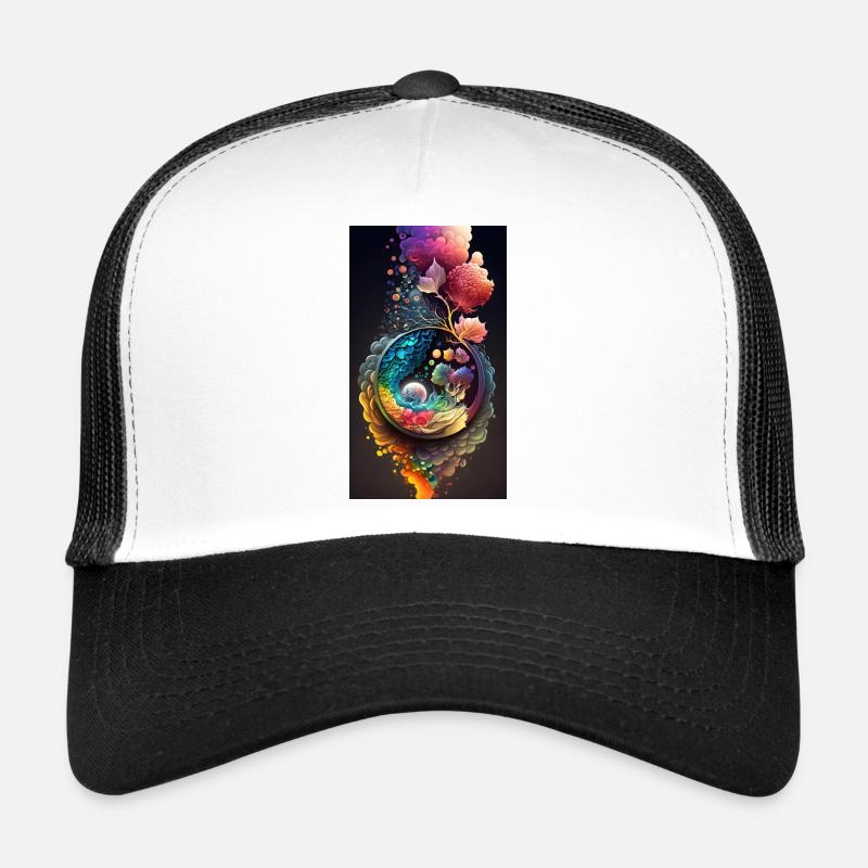 izup2u abstract wonderworld Trucker Cap