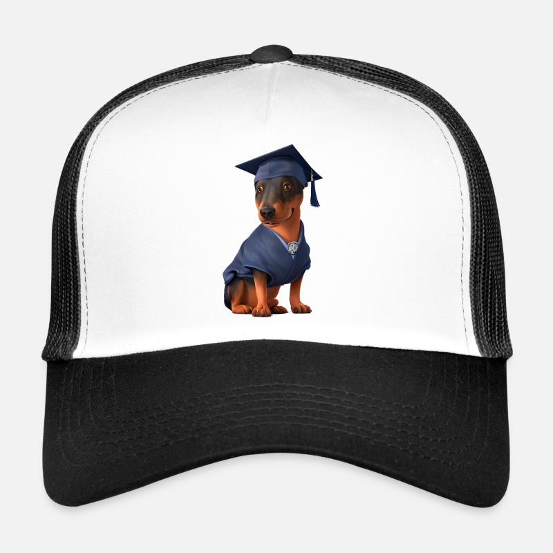Bachelor Dobermann Schulabschluss Studium Hunde Trucker Cap
