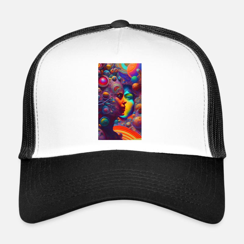 A Symphony of Duality - Trucker Cap - Weiß/Schwarz