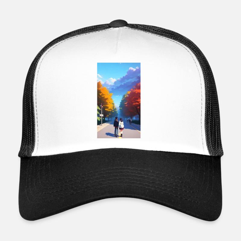 Balade Automnale dans un Parc Urbain Casquette trucker 