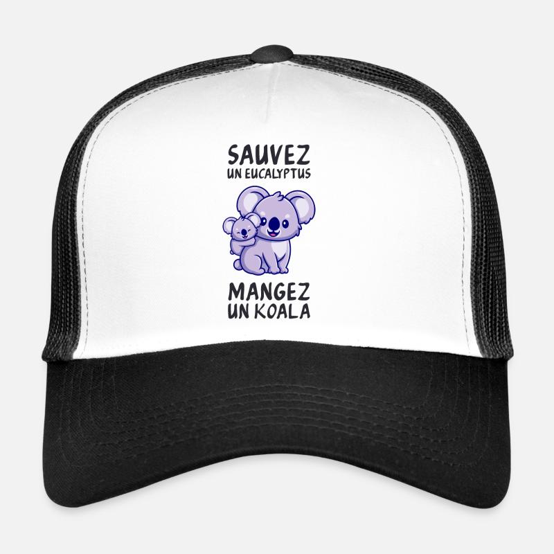 Save a eucalyptus, eat a koala. Trucker Cap