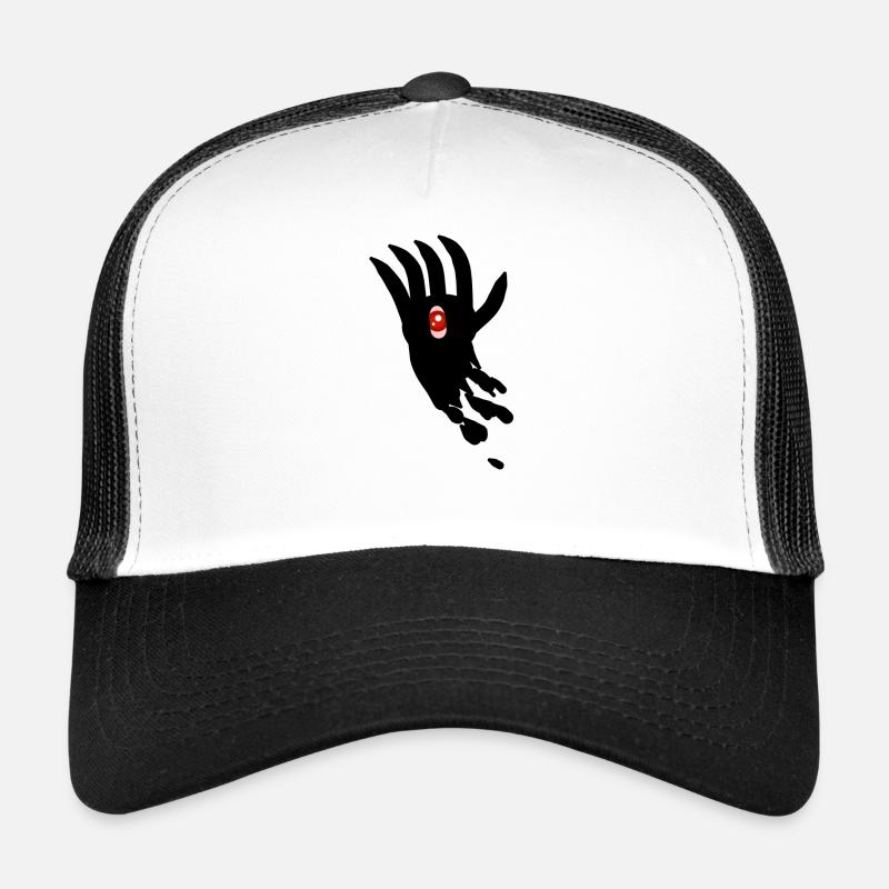 Cool hand with eye - Trucker Cap - white/black