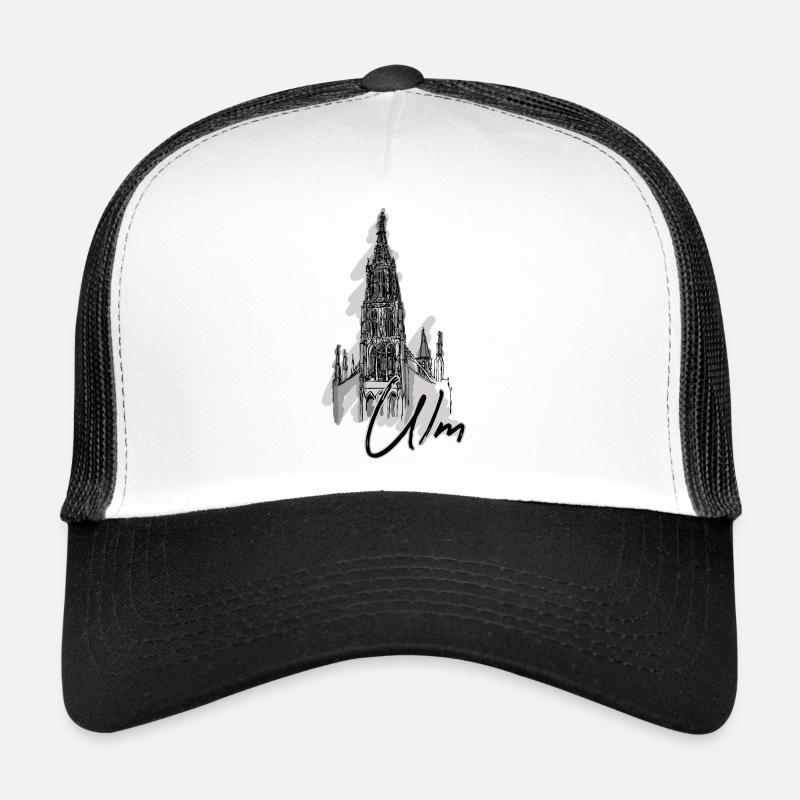 Ulm - Trucker Cap - Weiß/Schwarz