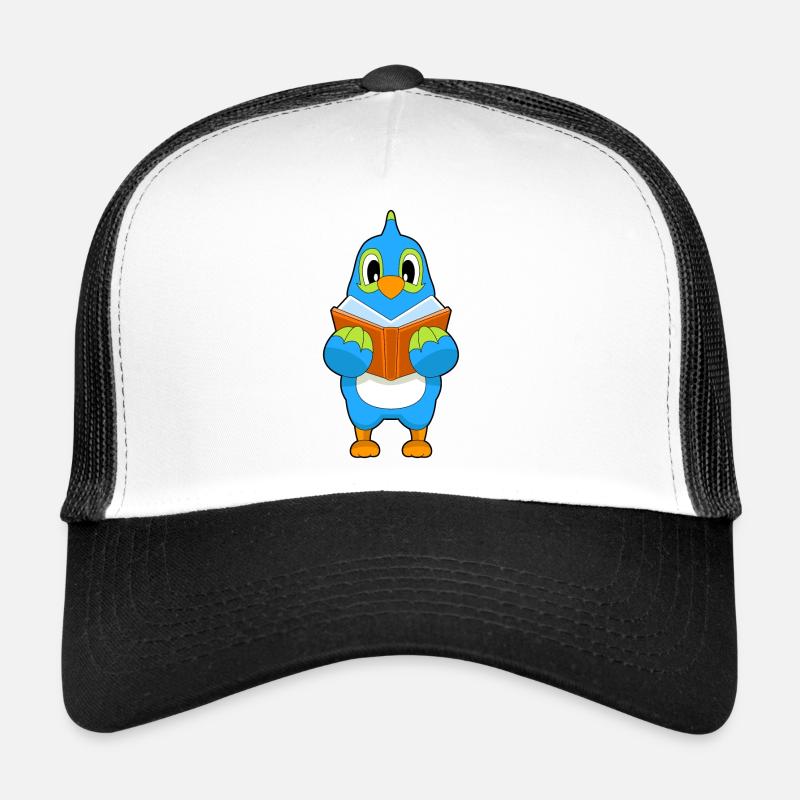 Parrot Reading Book Trucker Cap