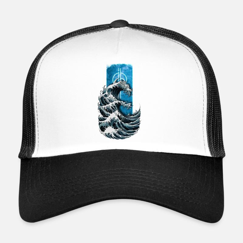 Ocean’s Fury : Conception de la grande vague de mer Casquette trucker 