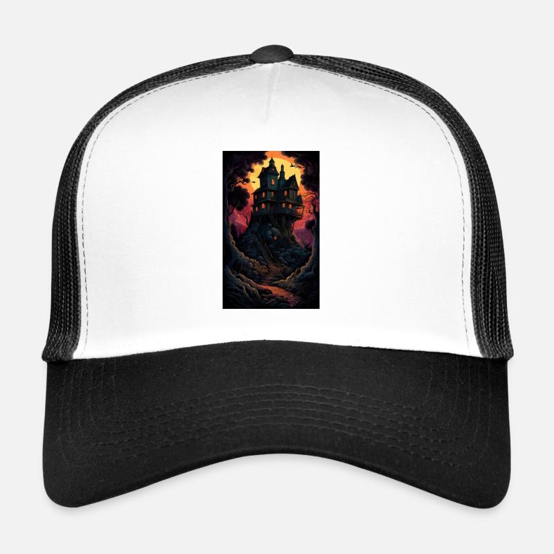 Strange & mysterious chilling tree house Trucker Cap