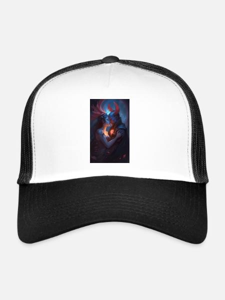 Demons Fantasy love scene - Trucker Cap - white/black - Front