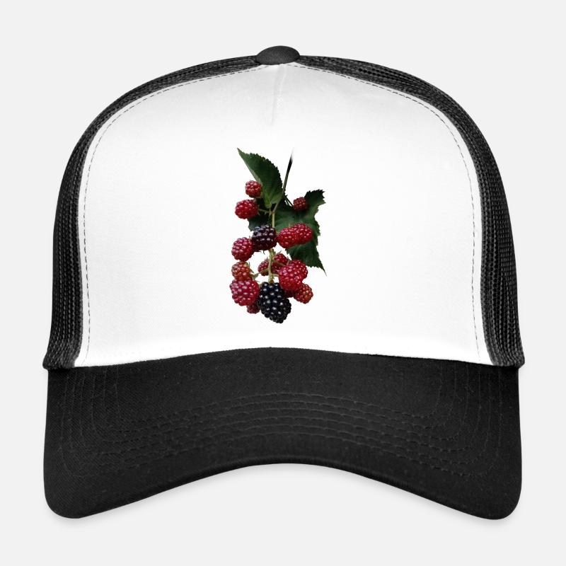 Beerenstrauch Muster: Brombeeren Trucker Cap