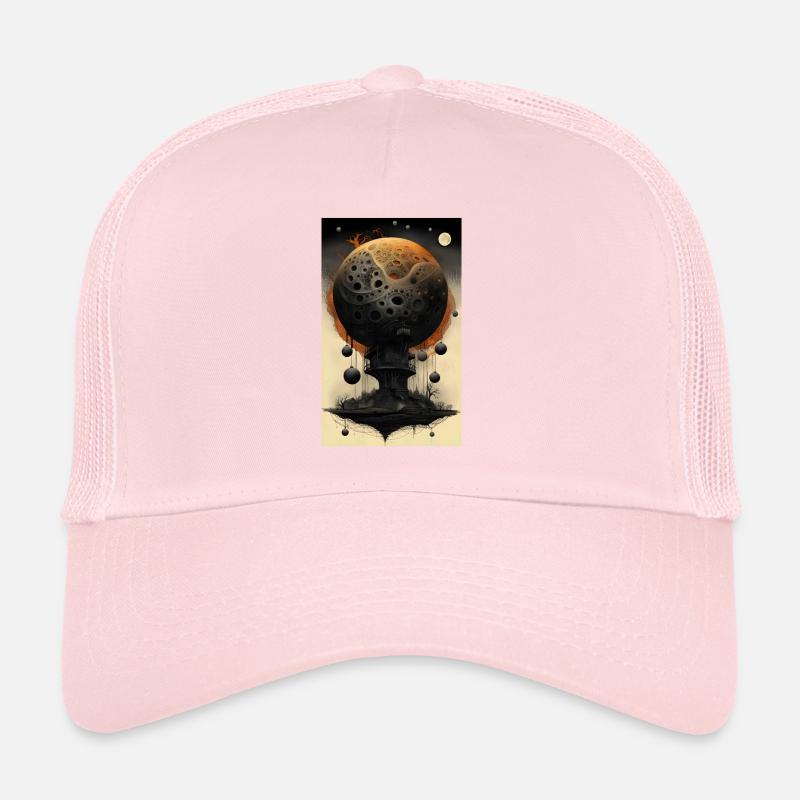 Structure sphérique sombre Casquette trucker 