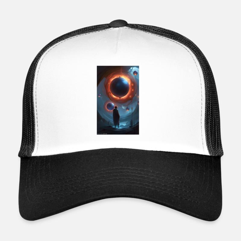 Dunkle antike Fantasie von magischen Sphären Trucker Cap