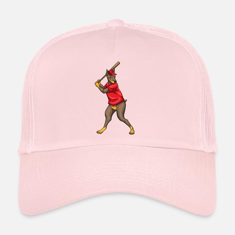 Doberman Baseball Baseballschläger Trucker Cap