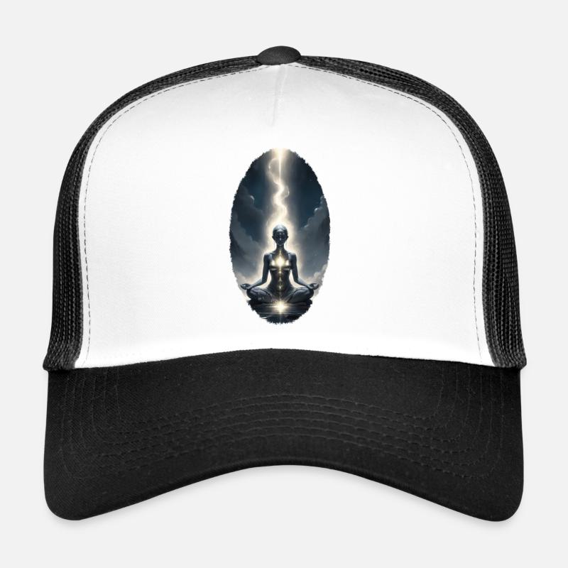 Light Chakra Meditation Energetic Flow Trucker Cap