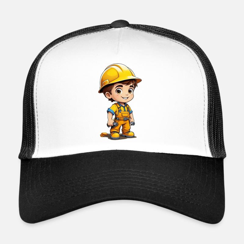 Baumeister - Trucker Cap - Weiß/Schwarz