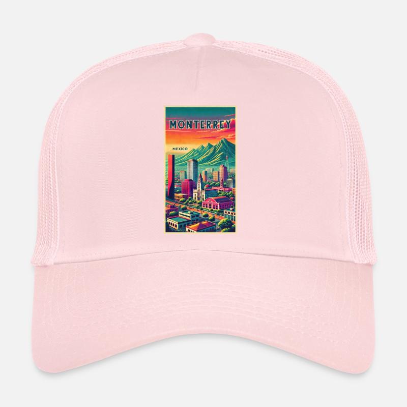 Monterrey Mexico Retro Design Trucker Cap