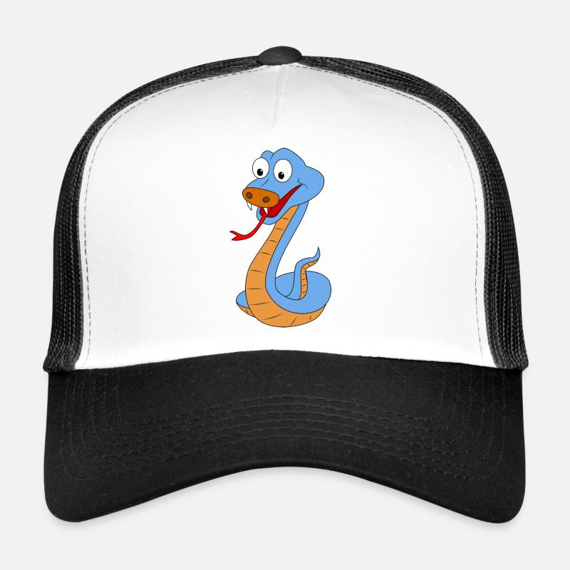 Conception de dessin animé de serpent ludique Casquette trucker 
