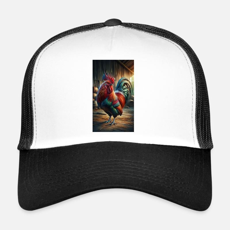 Coq - Casquette trucker  - blanc/noir