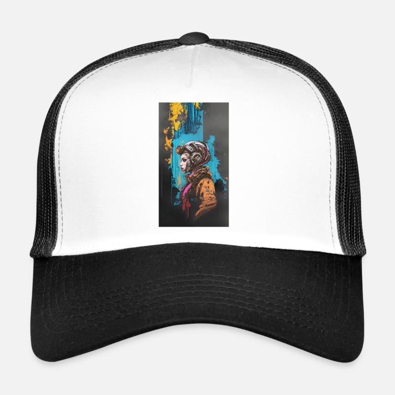 Graffiti Cyborg Trucker Cap