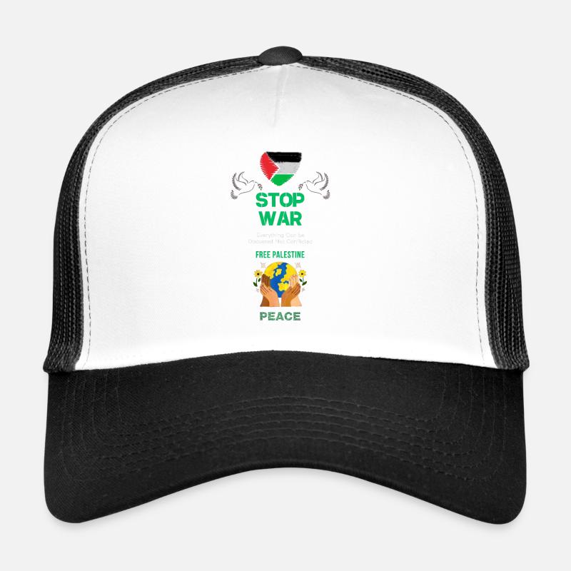 STOP WAR - Free Palestine Trucker Cap
