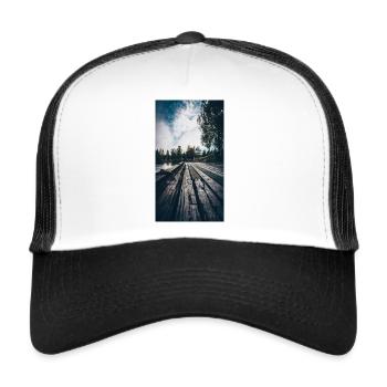 Brücke - Trucker Cap - Weiß/Schwarz - Vorne