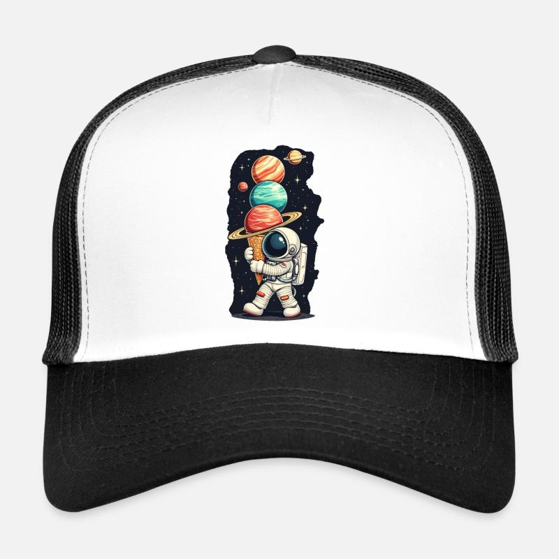 ASTRONAUT - Trucker Cap - Weiß/Schwarz