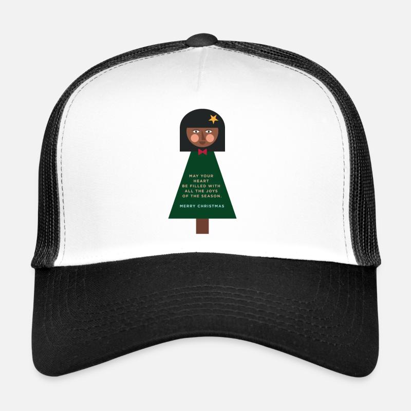 Weihnachtsgruß-Puppe im Grün Trucker Cap