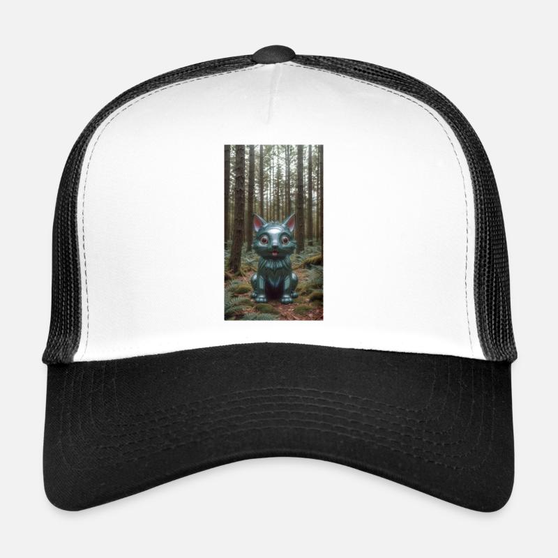 Waldkatzen-Skulptur Forest Cat Sculpture Trucker Cap