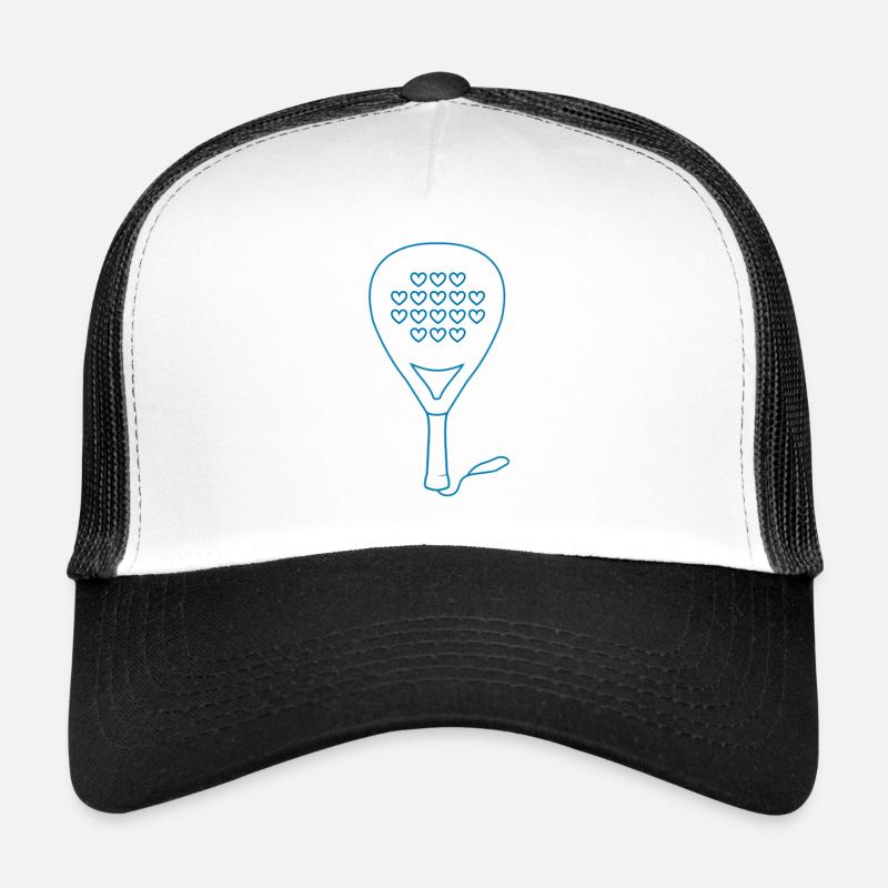 Padel Herz blau Trucker Cap