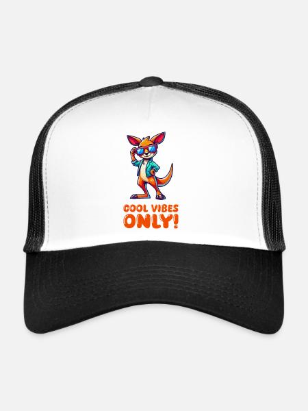 Lunettes de soleil Kangaroo Comic - Casquette trucker  - blanc/noir - Devant
