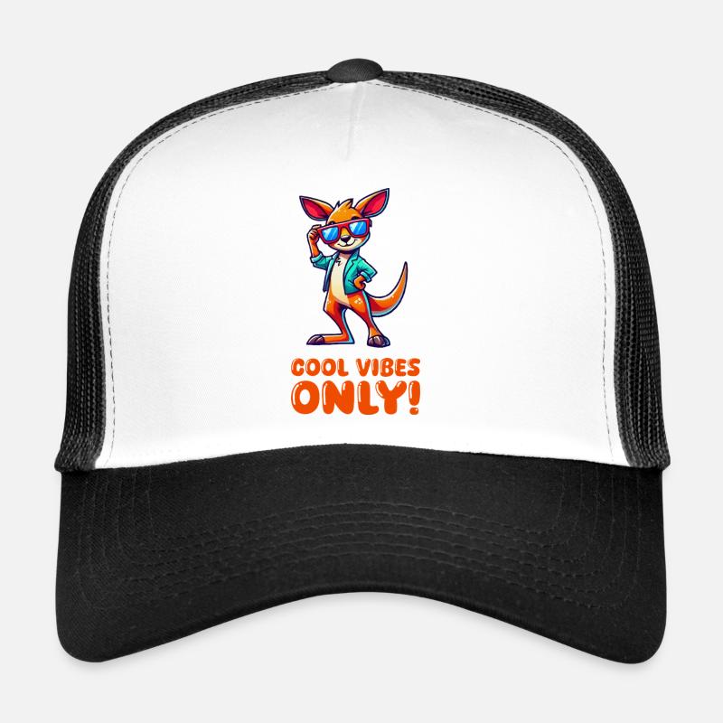 Kangaroo Comic Sonnenbrille - Trucker Cap - Weiß/Schwarz
